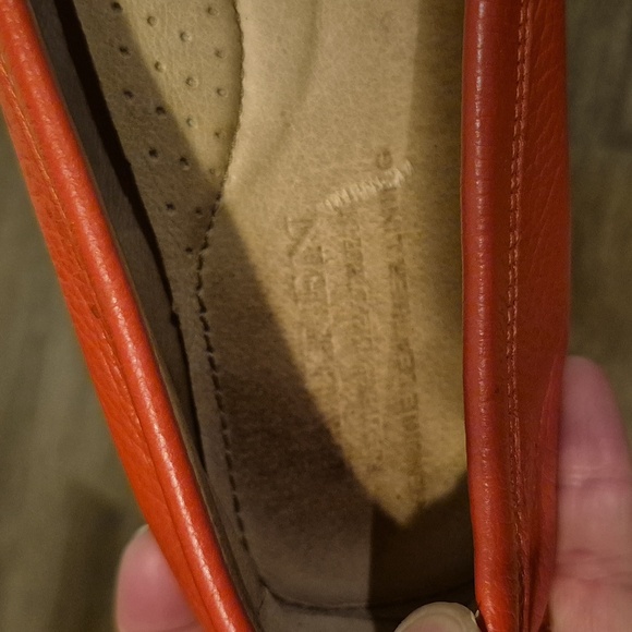 Ralph Lauren RLL Bold Red/Orange Camila Driving Loafers Sz 8.5 - Picture 5 of 7